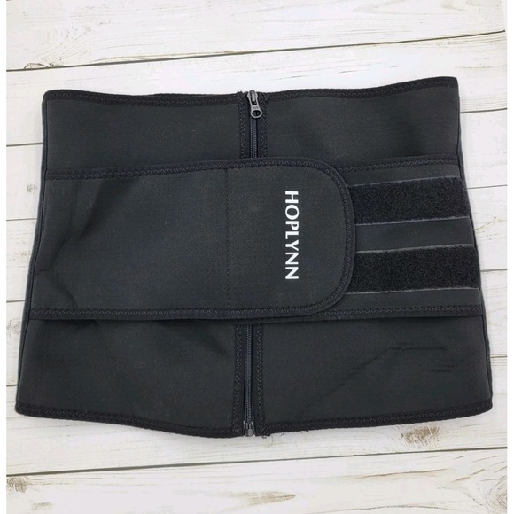 HOPLYNN Neoprene Sweat Waist Trainer Corset Trimmer with Zipper Closure - Picture 3 of 12
